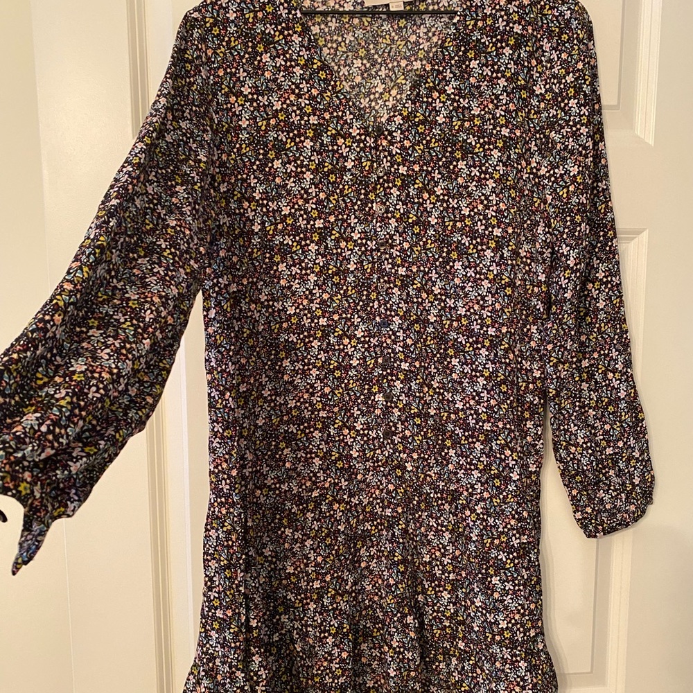 Loft floral swing dress